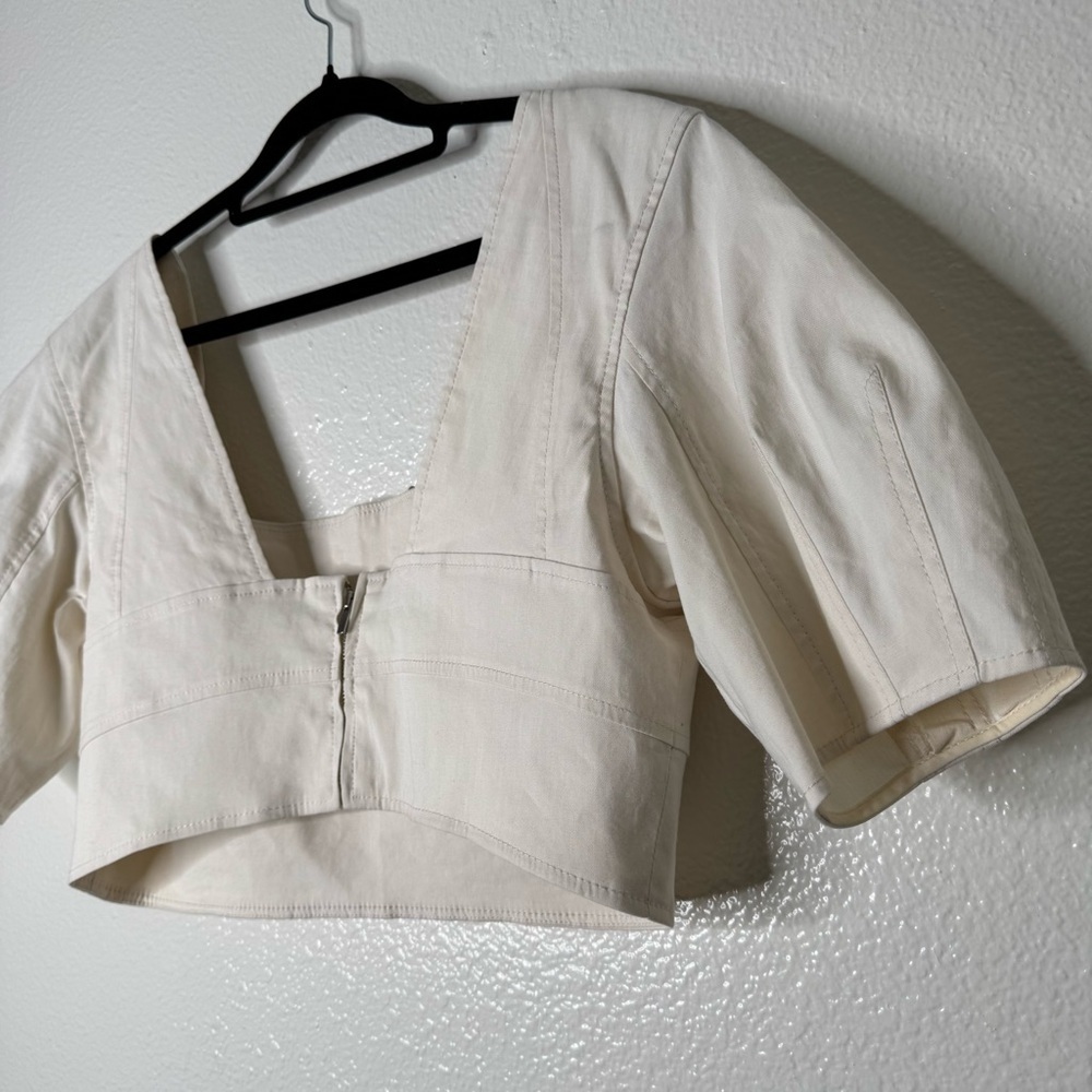 A.L.C. Linen Blend Gianna Top size 12 - Picture 10 of 12